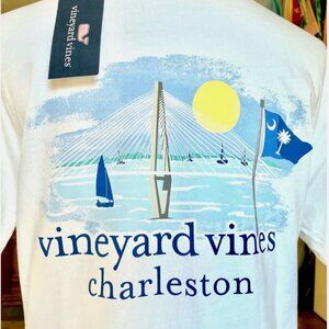 NWT NEW VINEYARD VINES CHARLESTON BRIDGE SOUTH CAROLINA FLAG TEE T-SHIRT MENS XS